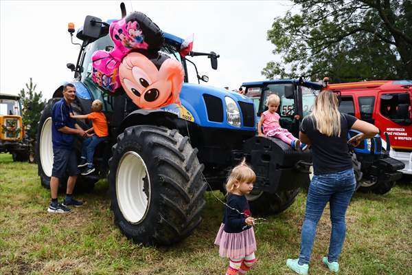 Farm Tractors Race In Poland