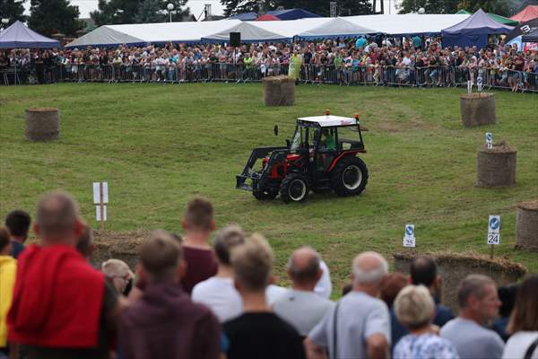 Farm Tractors Race In Poland