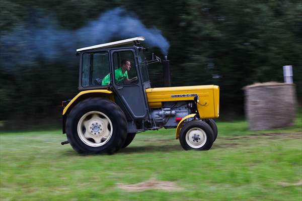 Farm Tractors Race In Poland