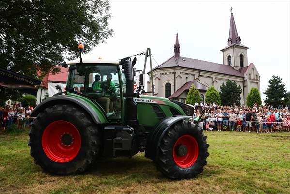 Farm Tractors Race In Poland