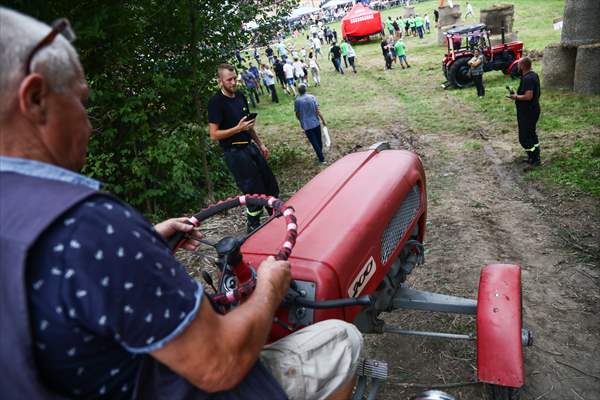 Farm Tractors Race In Poland