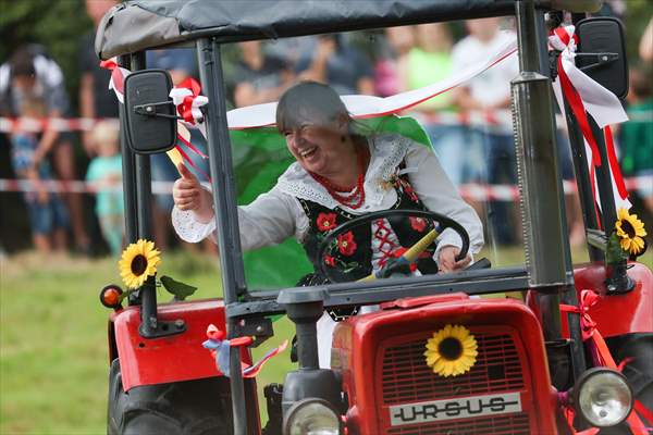 Farm Tractors Race In Poland