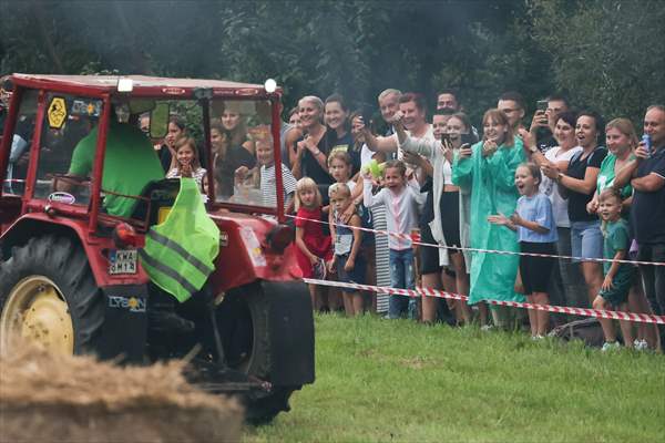 Farm Tractors Race In Poland