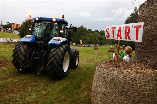 Farm Tractors Race In Poland