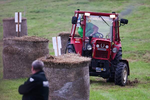 Farm Tractors Race In Poland