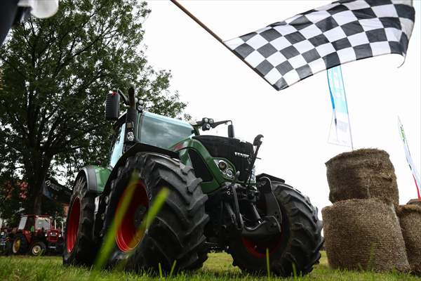 Farm Tractors Race In Poland