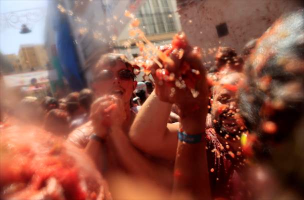 "La Tomatina" Festival in Spain