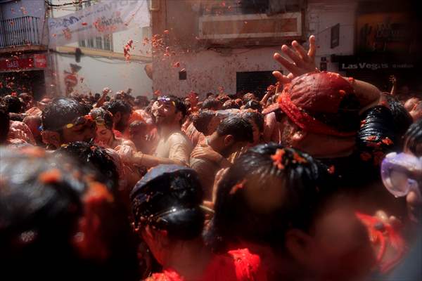 "La Tomatina" Festival in Spain