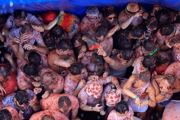 "La Tomatina" Festival in Spain