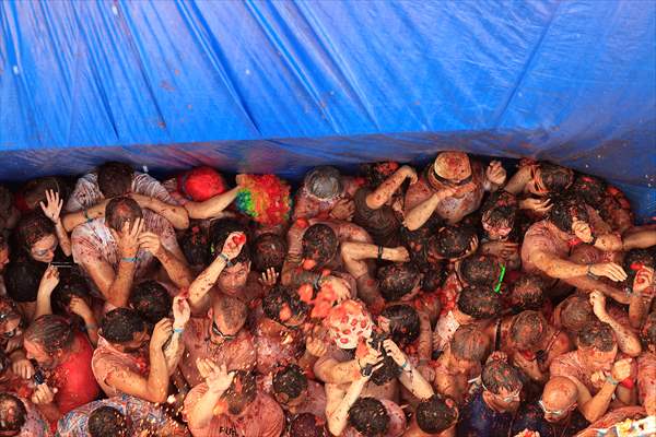 "La Tomatina" Festival in Spain