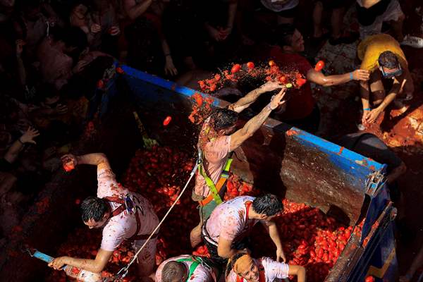 "La Tomatina" Festival in Spain