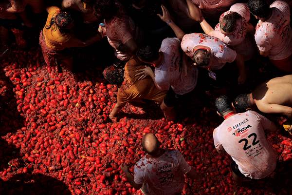 "La Tomatina" Festival in Spain