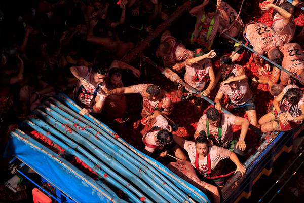 "La Tomatina" Festival in Spain