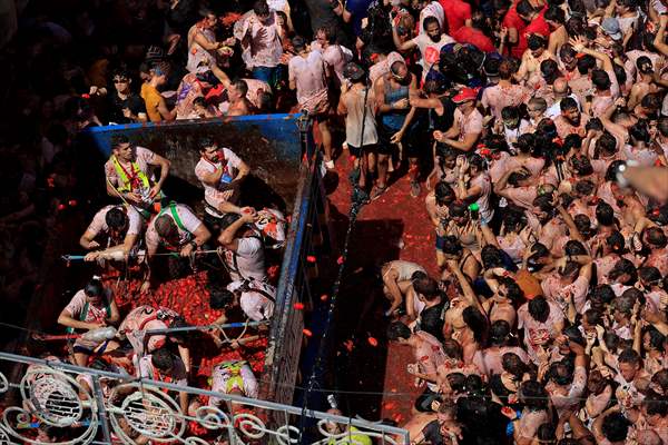 "La Tomatina" Festival in Spain