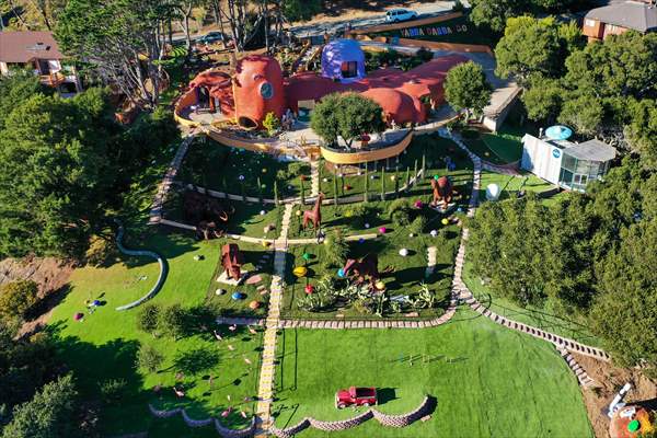 Flintstones house in Hillsborough of California