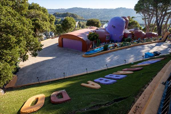 Flintstones house in Hillsborough of California