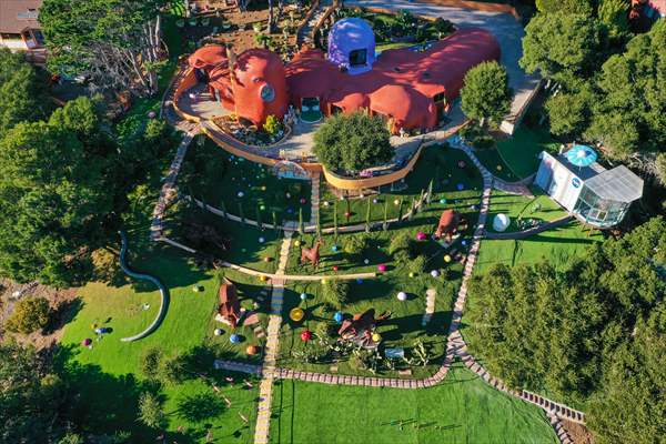 Flintstones house in Hillsborough of California