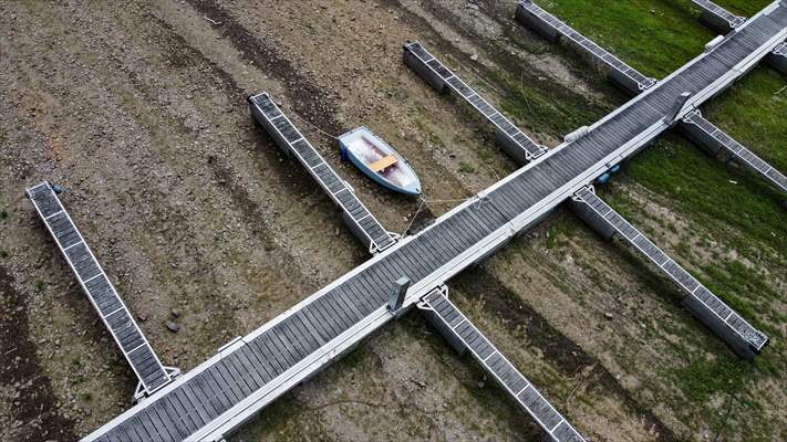 Water level drop in Germany