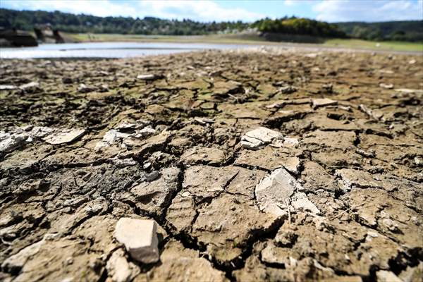 Water level drop in Germany