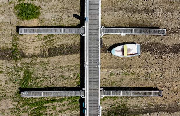 Water level drop in Germany