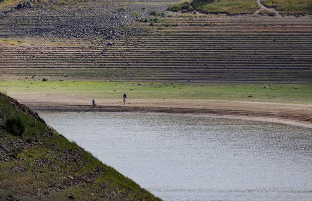 Water level drop in Germany