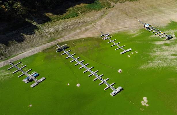 Water level drop in Germany