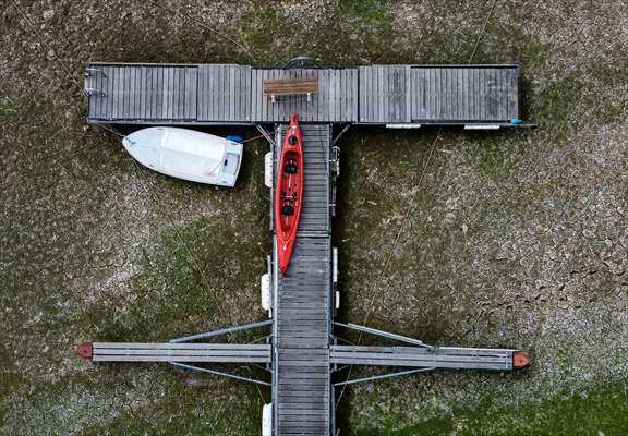 Water level drop in Germany