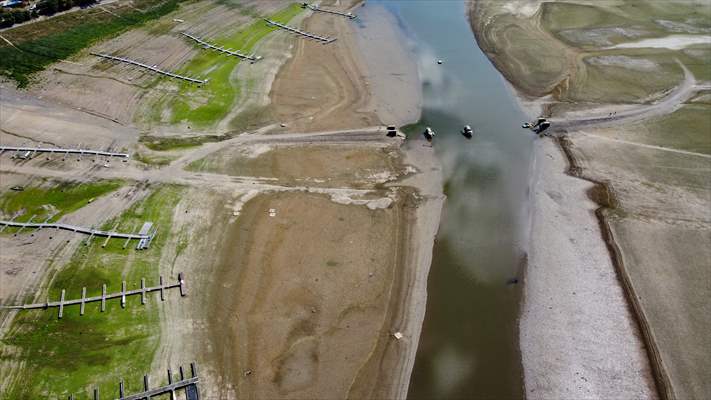 Water level drop in Germany