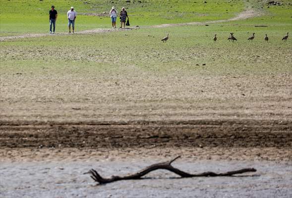 Water level drop in Germany