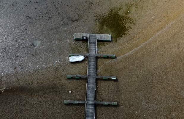 Water level drop in Germany