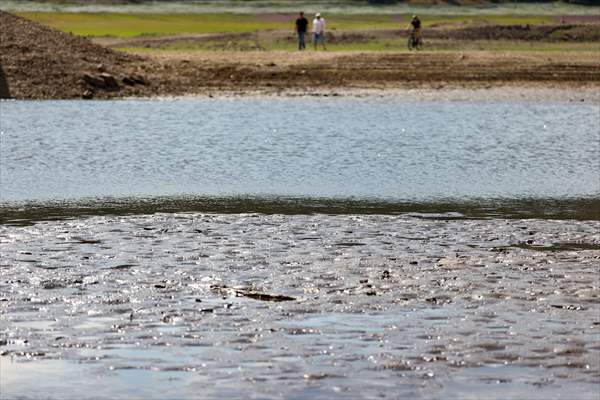 Water level drop in Germany