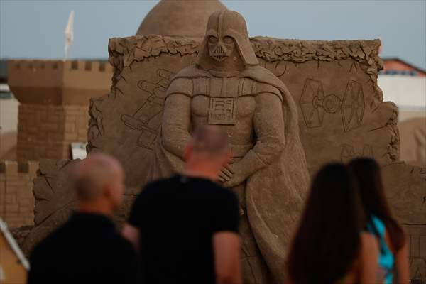 17th International Sand Sculpture Festival kicks off in Turkiye's Antalya