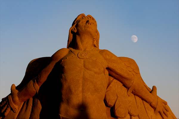 17th International Sand Sculpture Festival kicks off in Turkiye's Antalya