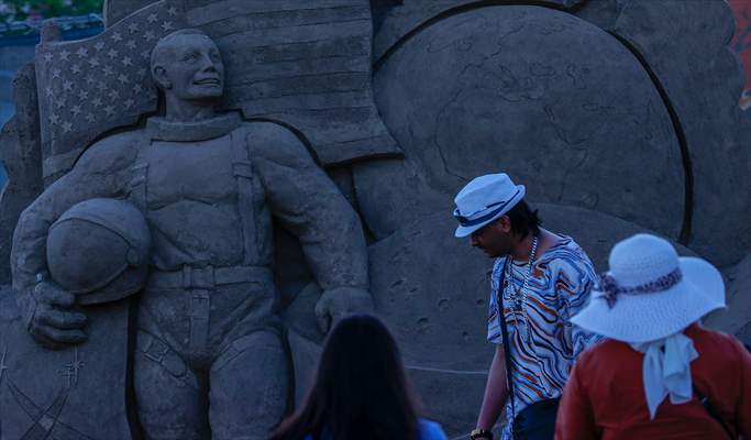 17th International Sand Sculpture Festival kicks off in Turkiye's Antalya