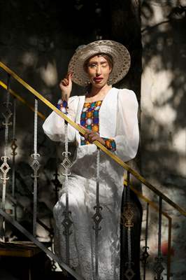 Acid attack victims model for Iranian fashion designer