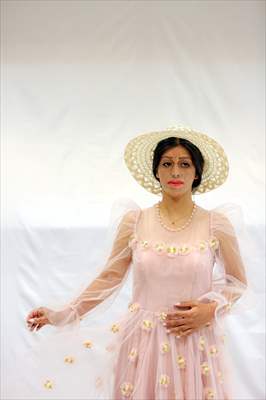 Acid attack victims model for Iranian fashion designer