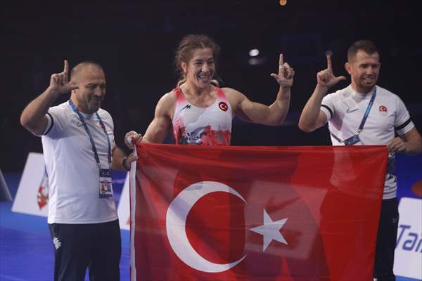 Turkish wrestler Yasemin Adar Yigit wins gold at World Championships