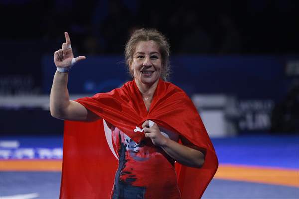 Turkish wrestler Yasemin Adar Yigit wins gold at World Championships