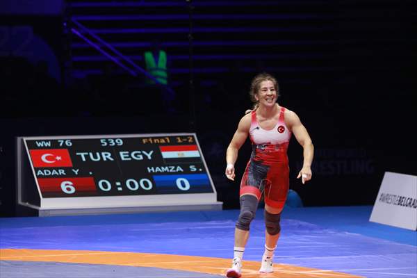 Turkish wrestler Yasemin Adar Yigit wins gold at World Championships