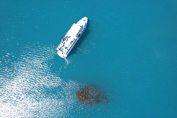 Van Gölü'nde 32,2 metre uzunluğunda mikrobiyalit görüntülendi