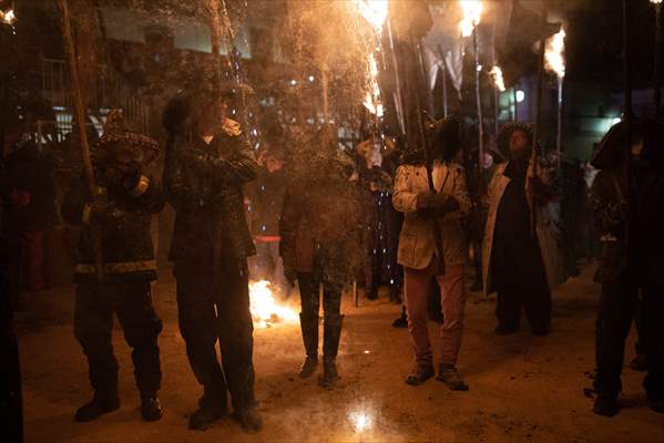 Residents of Mayorga celebrate El Vitor Festival in Spain