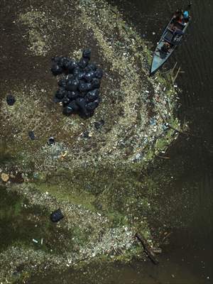 Cerron Grande reservoir pollution in El Salvador