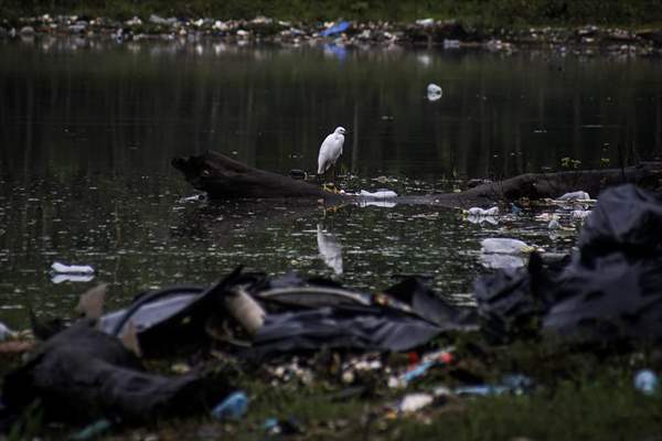 Cerron Grande reservoir pollution in El Salvador