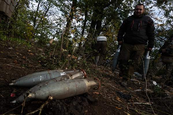 Ukrainian tank crew on the frontline in Bakhmut