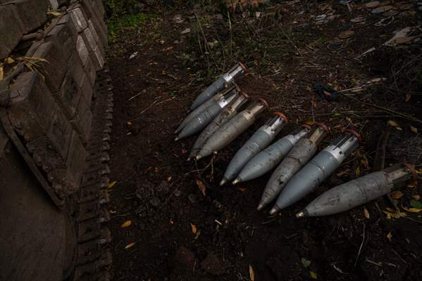 Ukrainian tank crew on the frontline in Bakhmut