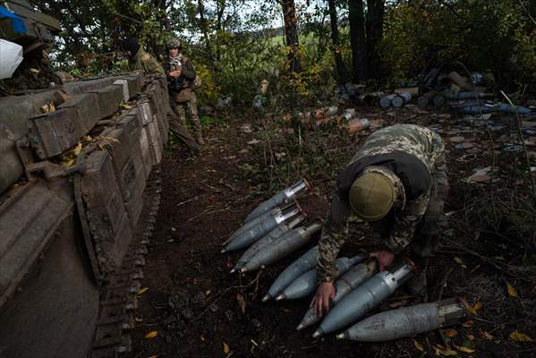 Ukrainian tank crew on the frontline in Bakhmut