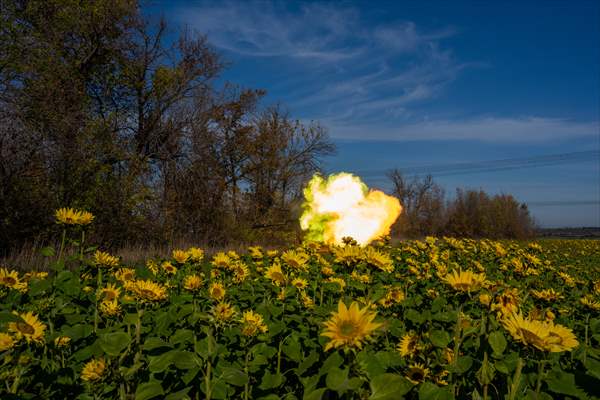 Ukrainian tank crew on the frontline in Bakhmut