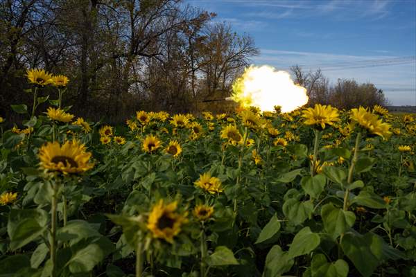 Ukrainian tank crew on the frontline in Bakhmut