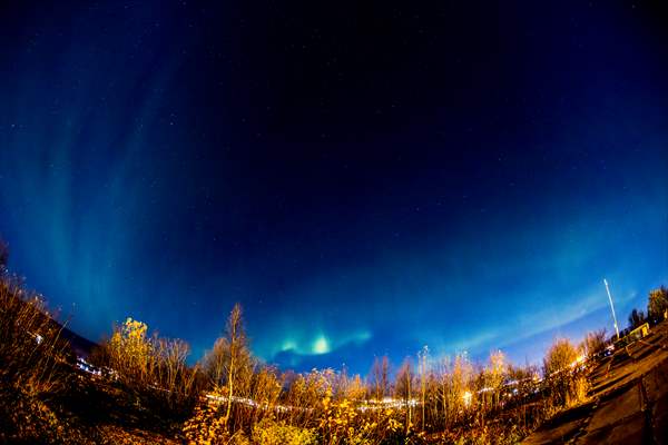 Northern lights in Russia's Murmansk