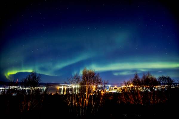 Northern lights in Russia's Murmansk